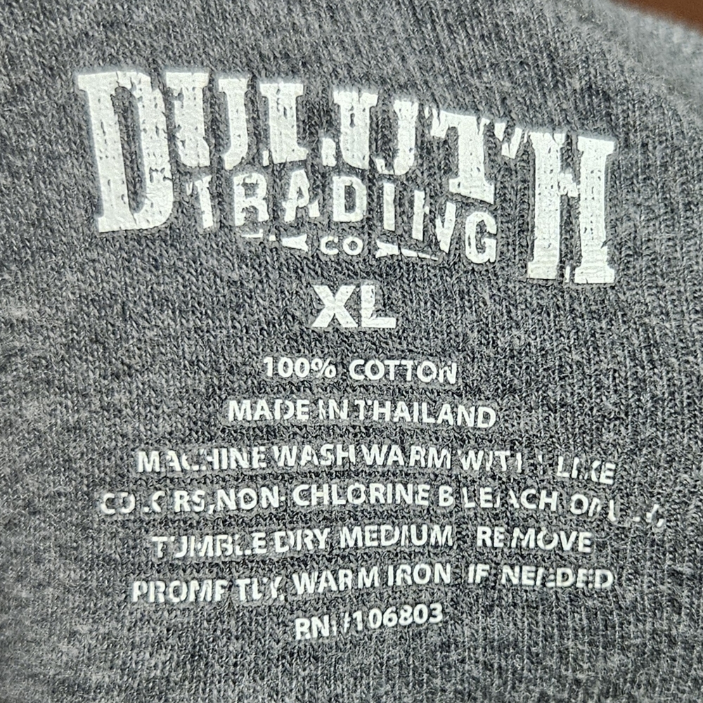 DULUTH TRADING POST mens long-sleeve  SIZE XL COLOR GREY LXL14 - Picture 11 of 12